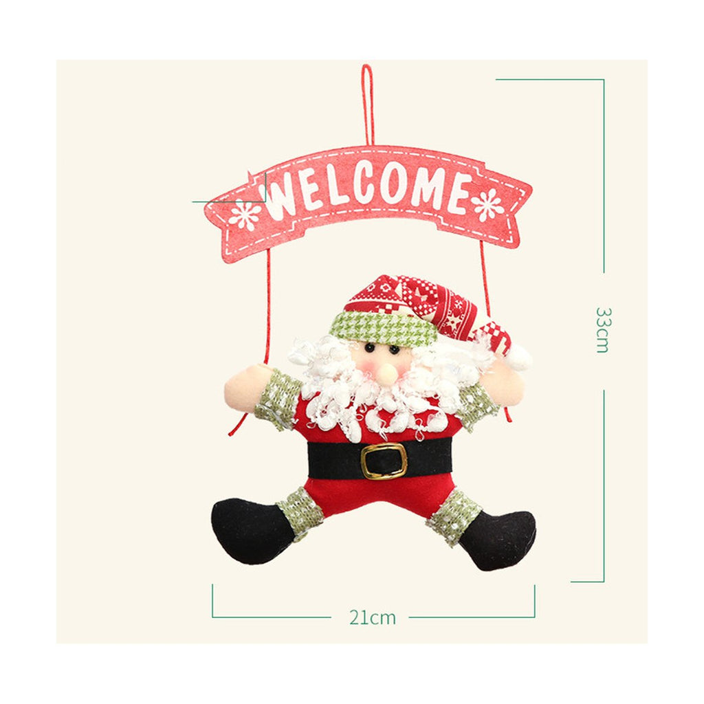 Fabric Christmas Door Hanger