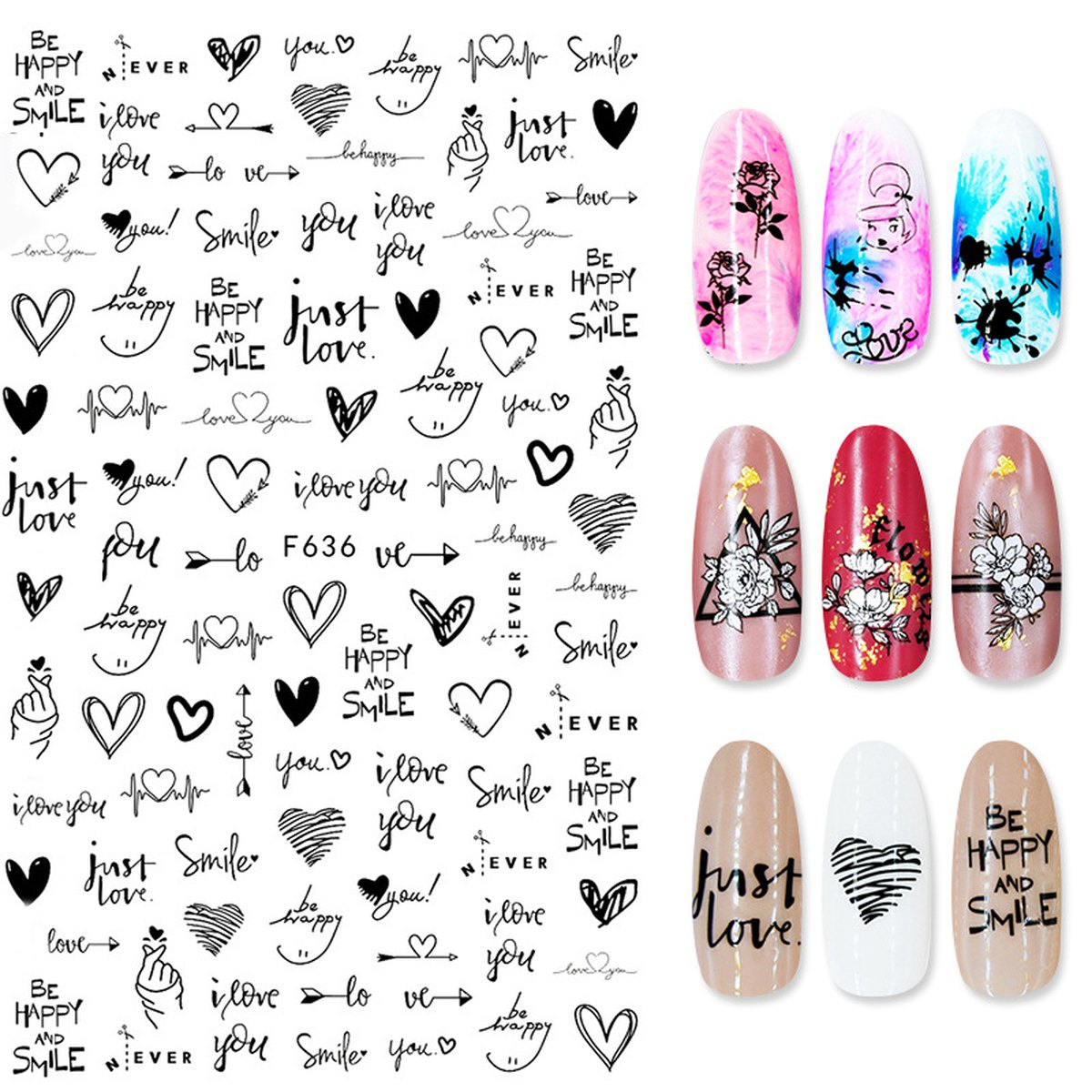 Floral Nail Art Stickers