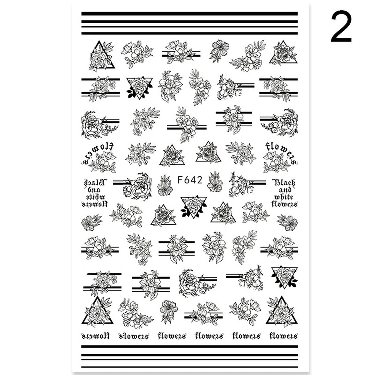 Floral Nail Art Stickers