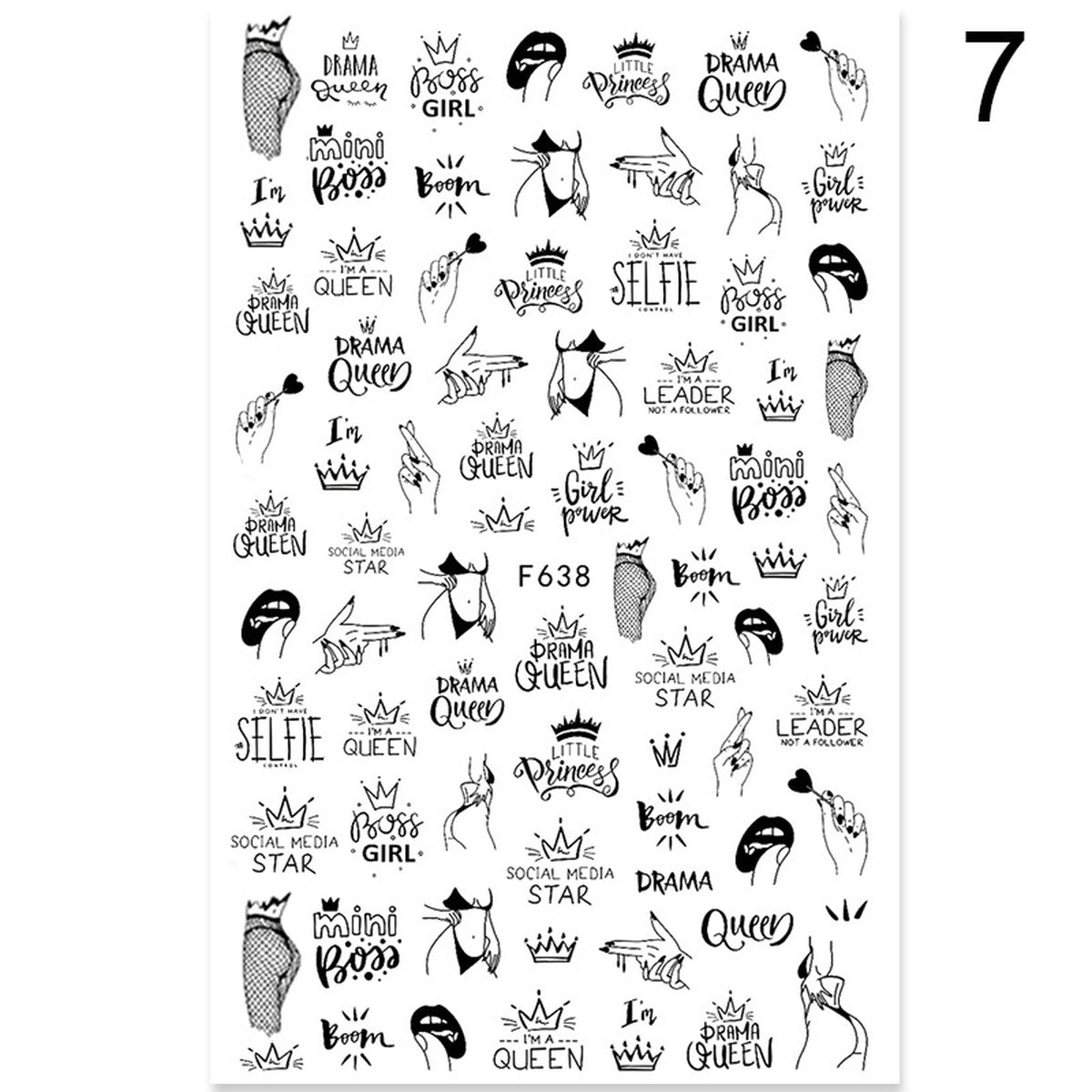 Floral Nail Art Stickers