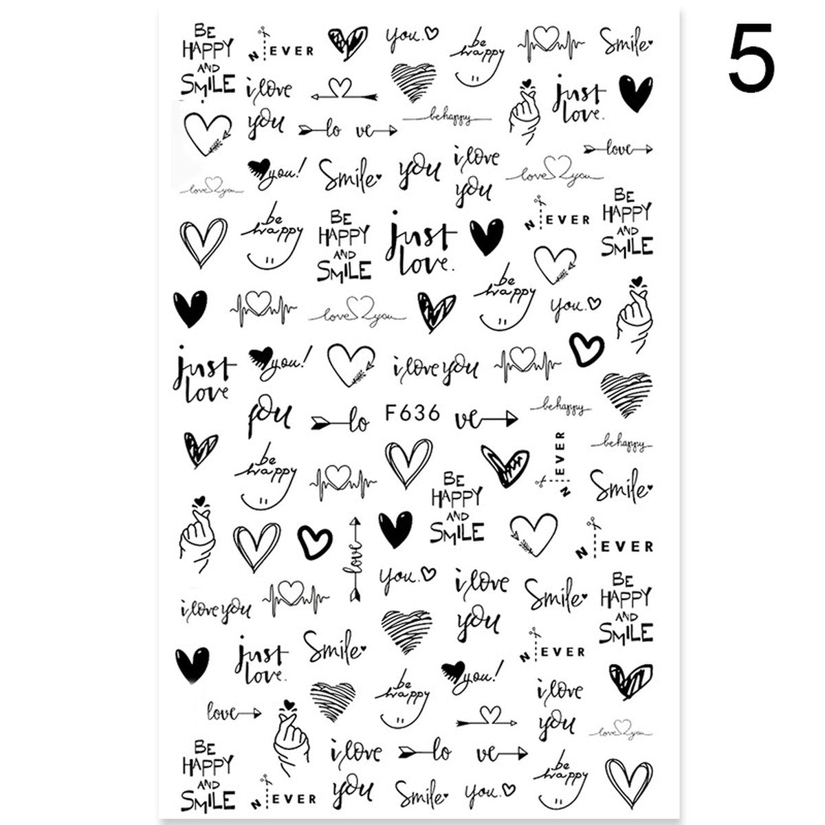 Floral Nail Art Stickers