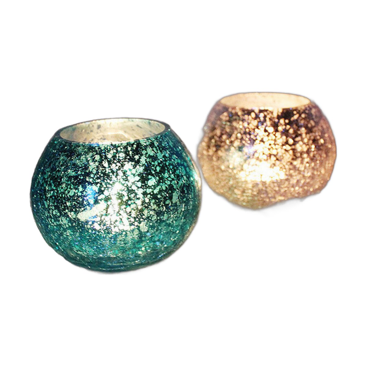 Glass Ball Candle Holder