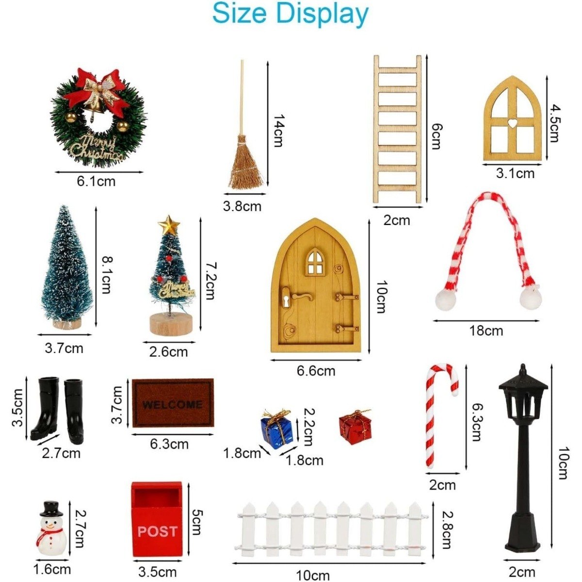 Gnome Fairy Door Set (20 pcs)
