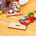 Gnome Letter Ornament – NOEL, XMAS or WELCOME
