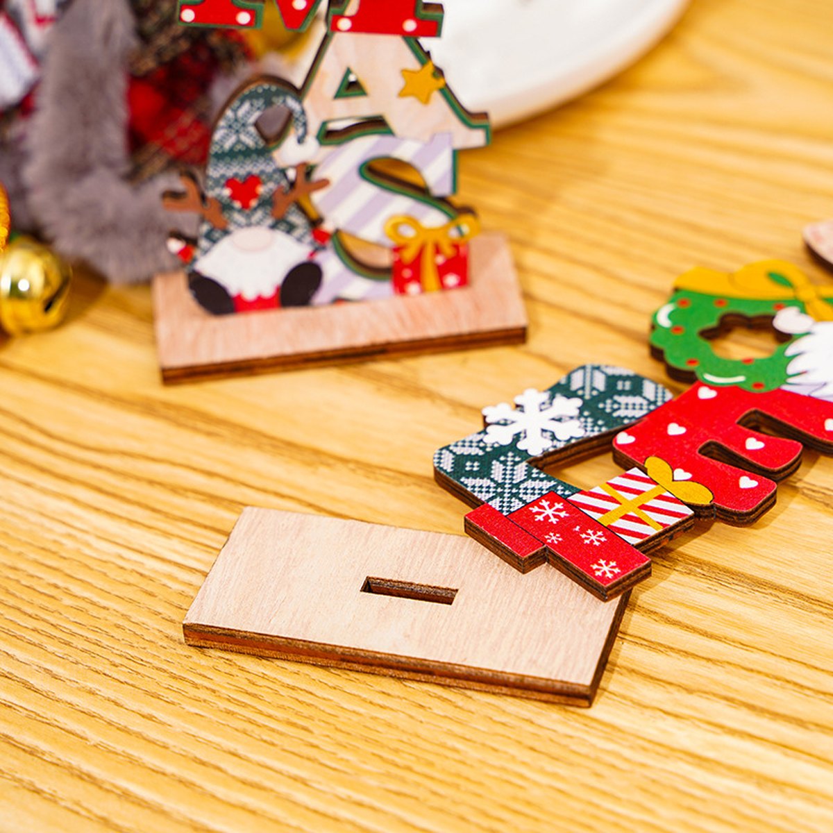Gnome Letter Ornament – NOEL, XMAS or WELCOME