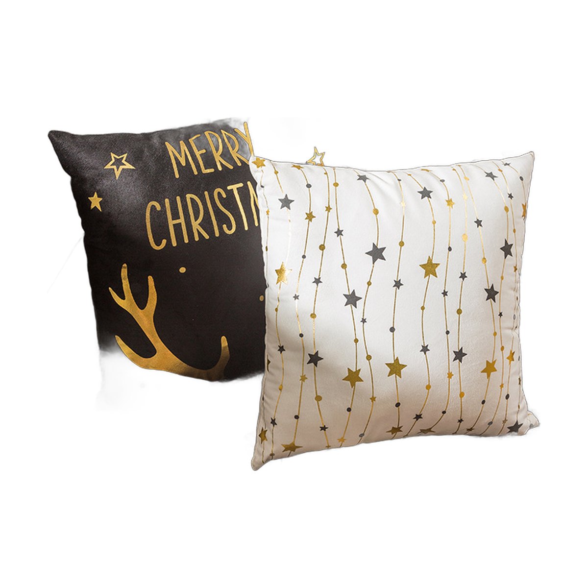 Gold Letter Christmas Cushion Cover, 45 x 45 cm