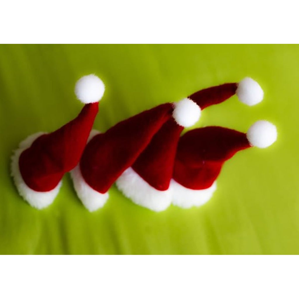 Gold Snowflake Santa Hat