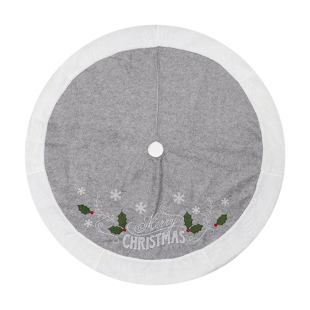 Grey Christmas Tree Skirt