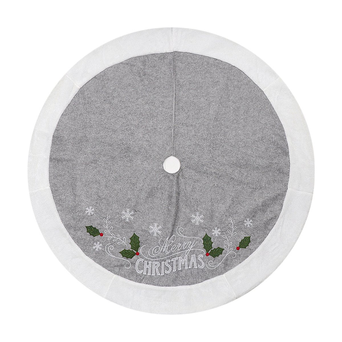 Grey Christmas Tree Skirt