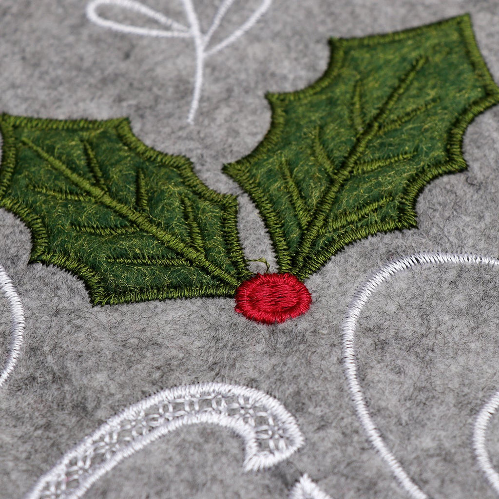 Grey Christmas Tree Skirt