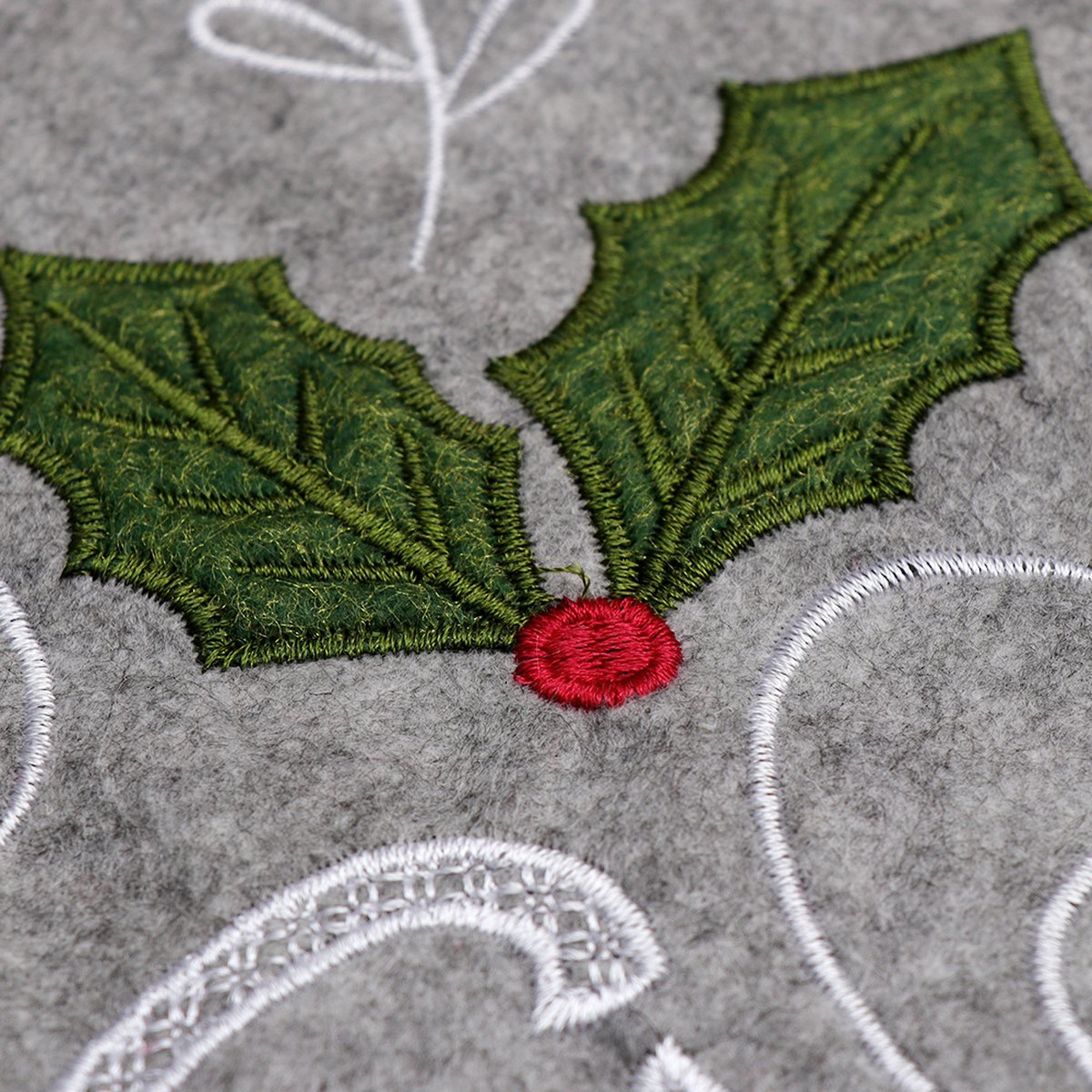 Grey Christmas Tree Skirt