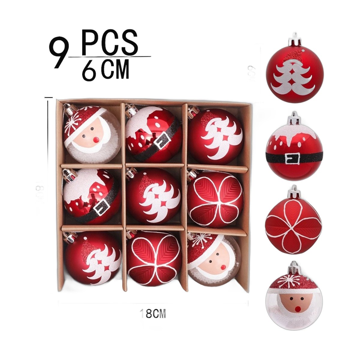 Hand-Drawn Christmas Bauble Set