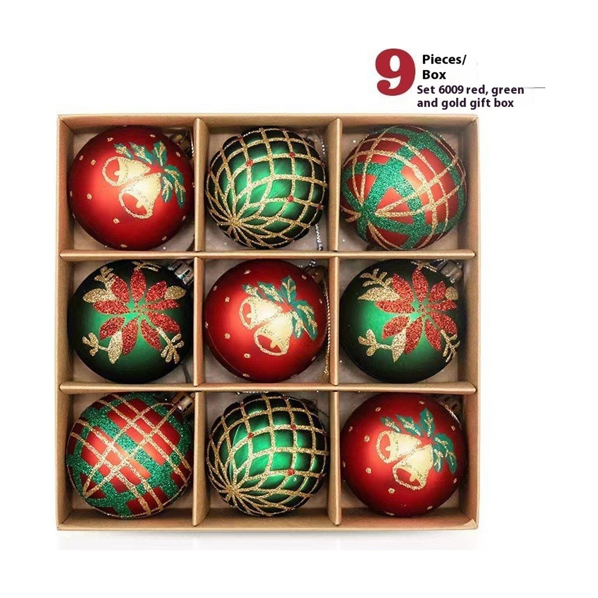 Hand-Drawn Christmas Bauble Set