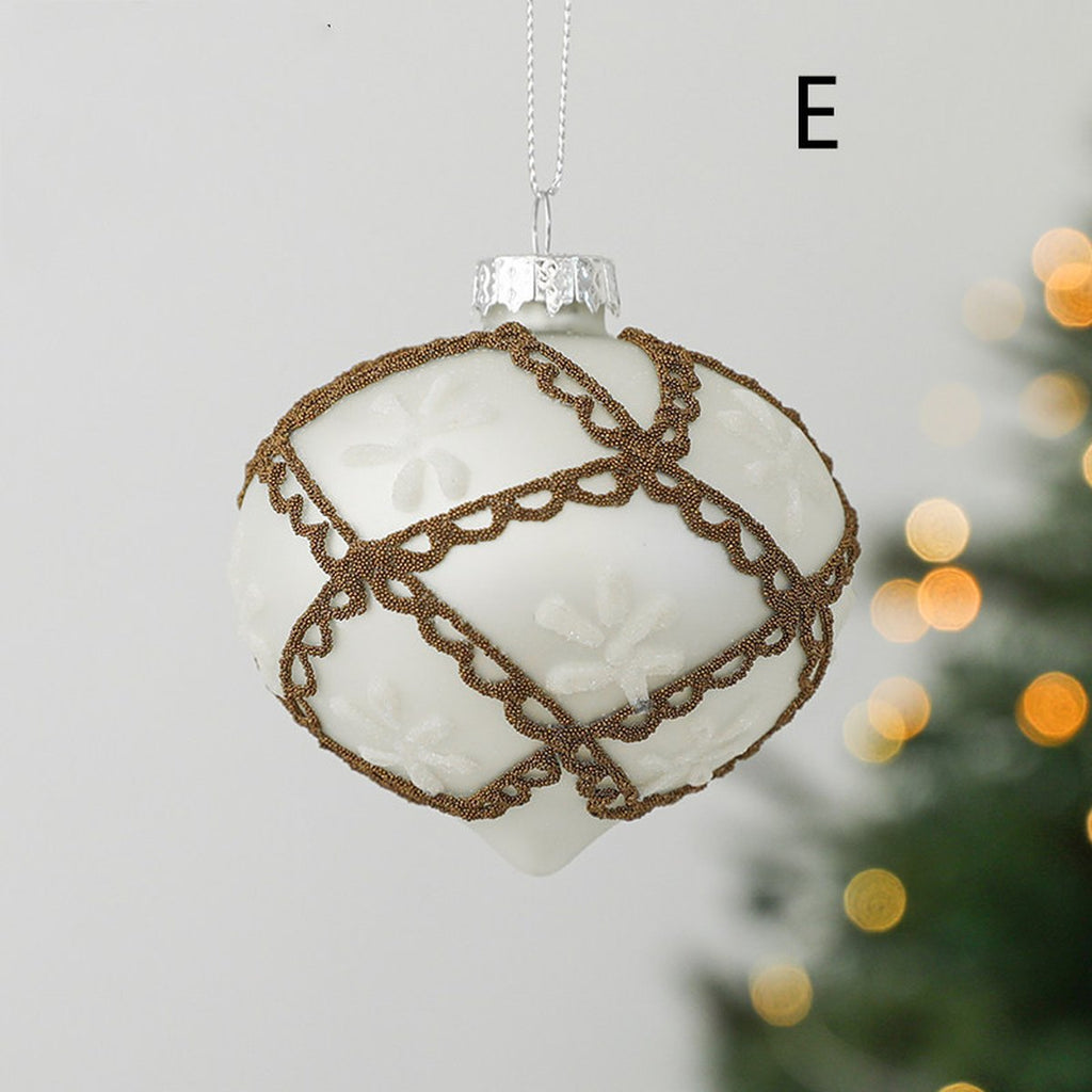 Hand-Painted Glass Christmas Bauble