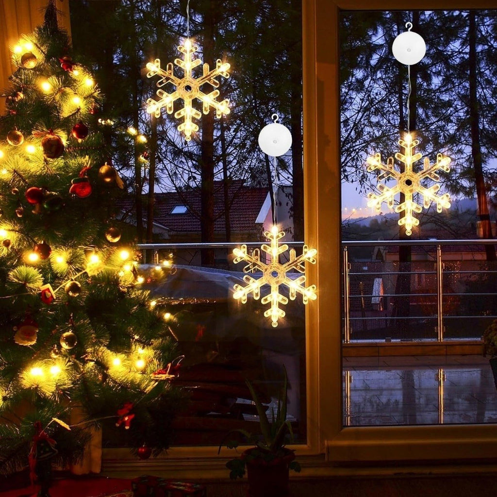 Hanging Snowflakes, 18 cm (3 pcs)