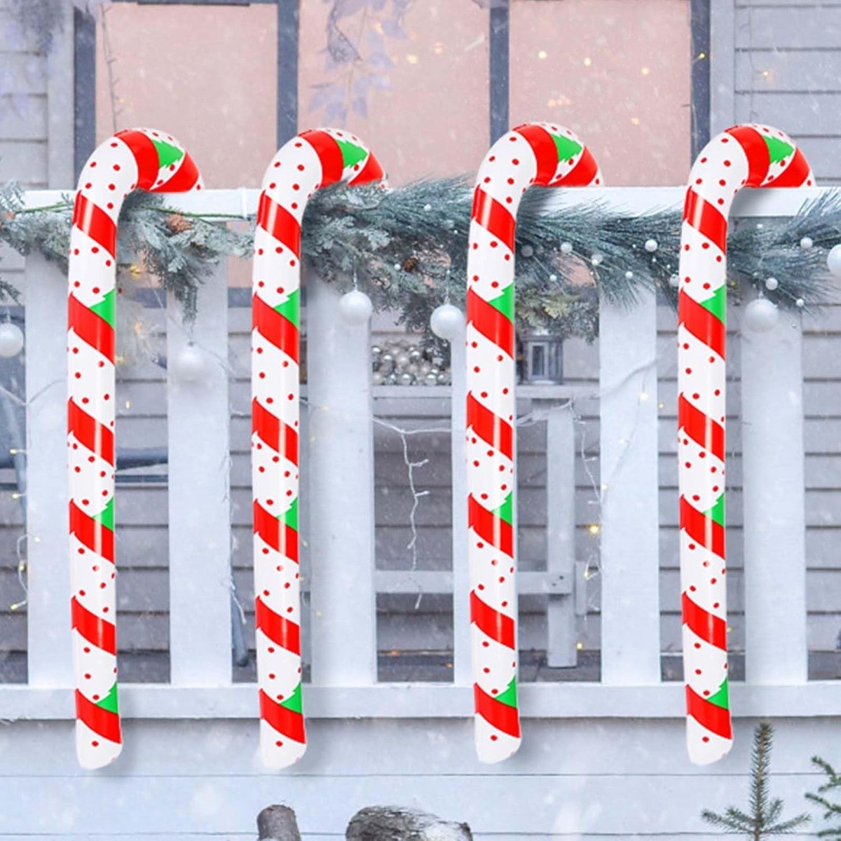 Inflatable Candy Canes, 90 cm (4 pcs)