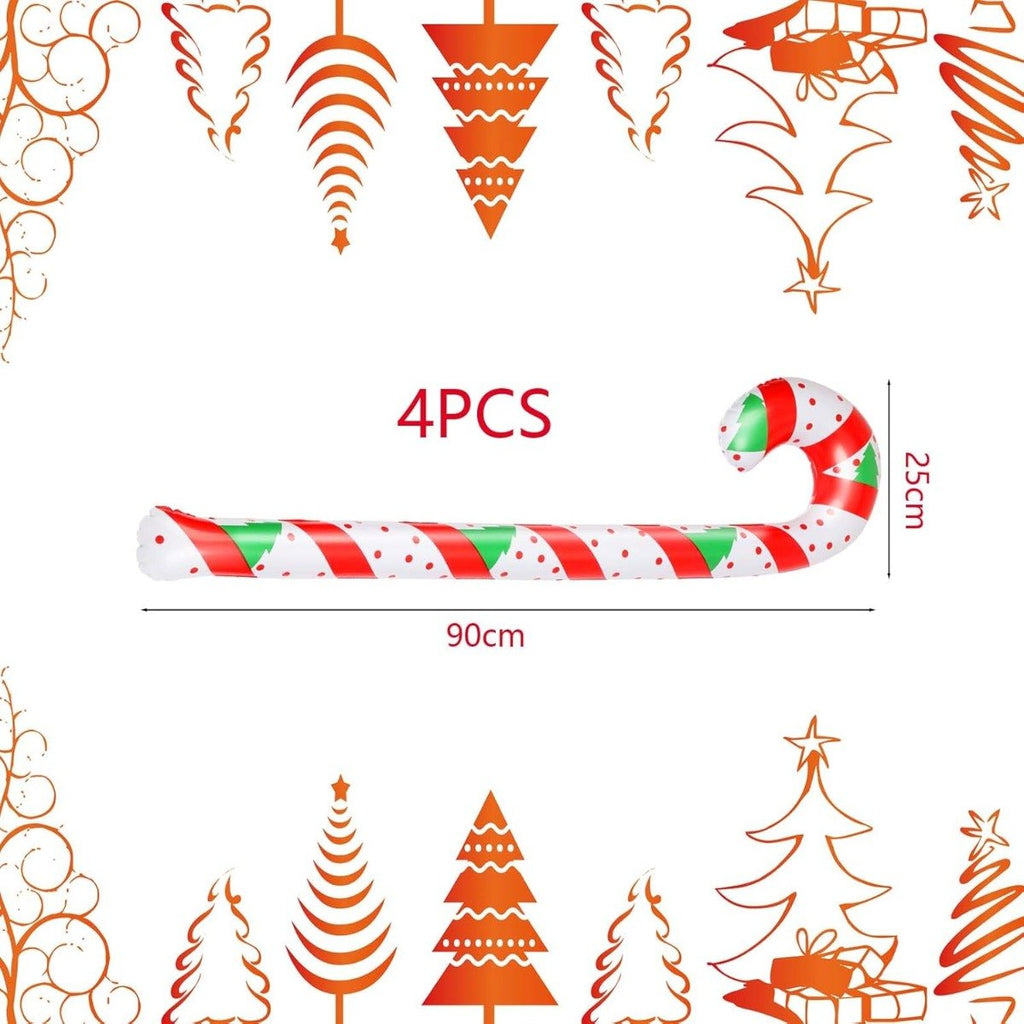 Inflatable Candy Canes, 90 cm (4 pcs)