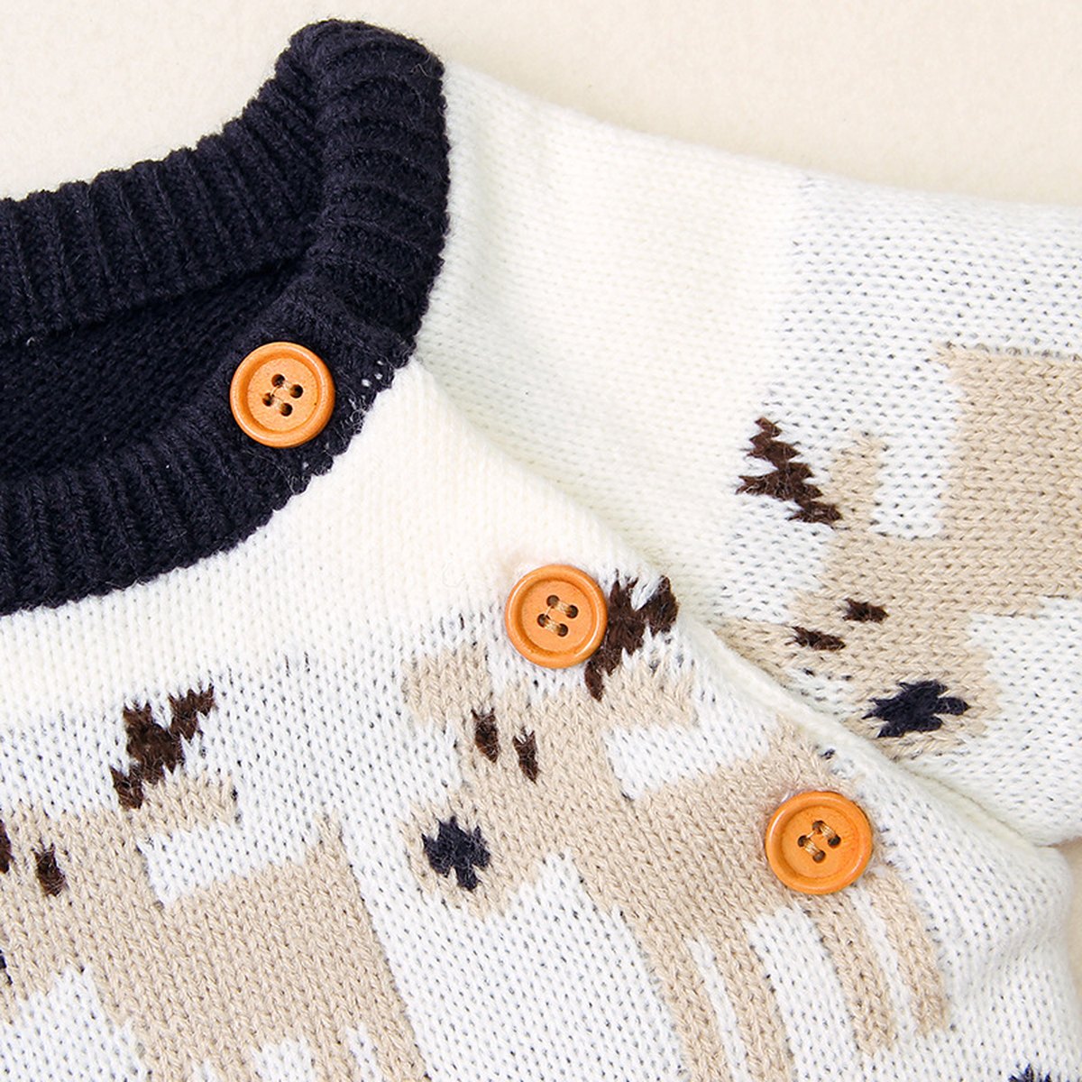 Kids' Cartoon Reindeer Sweater