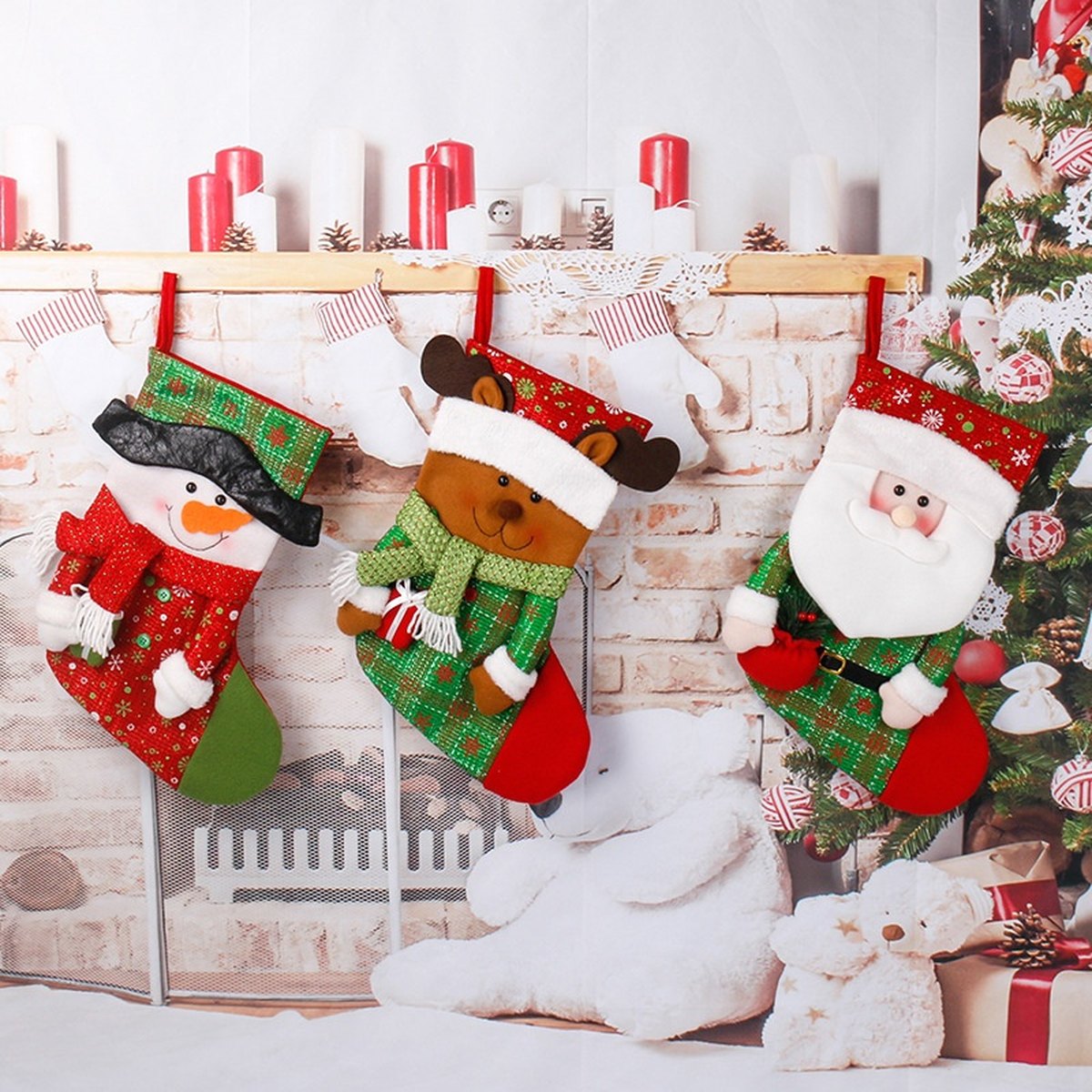 Knitted Christmas Stocking Ornament