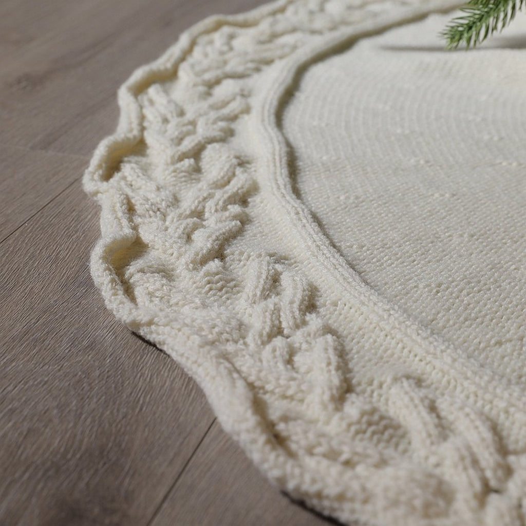 Knitted Christmas Tree Skirt