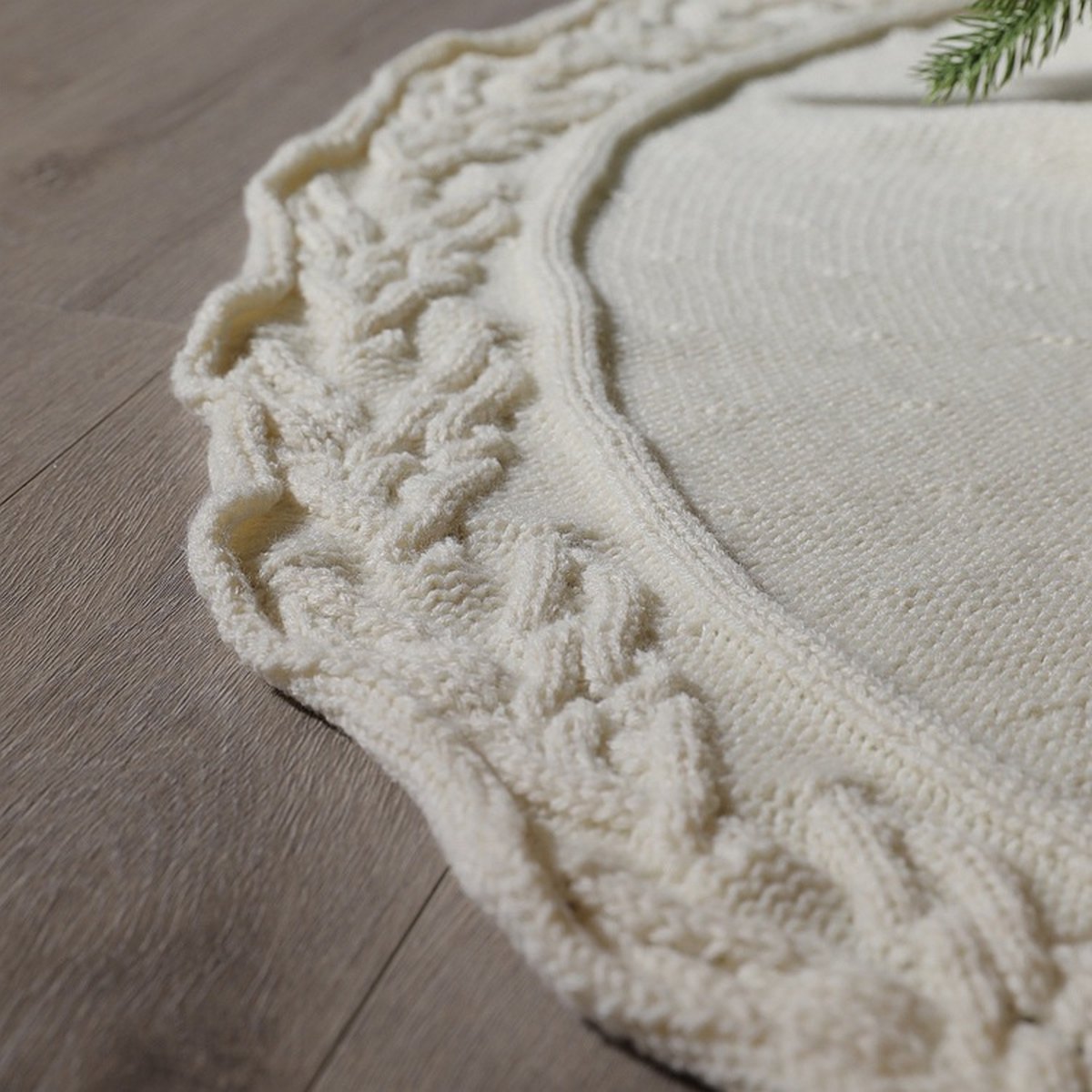 Knitted Christmas Tree Skirt