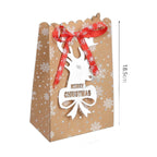 Kraft Paper Christmas Gift Boxes (24 pcs)