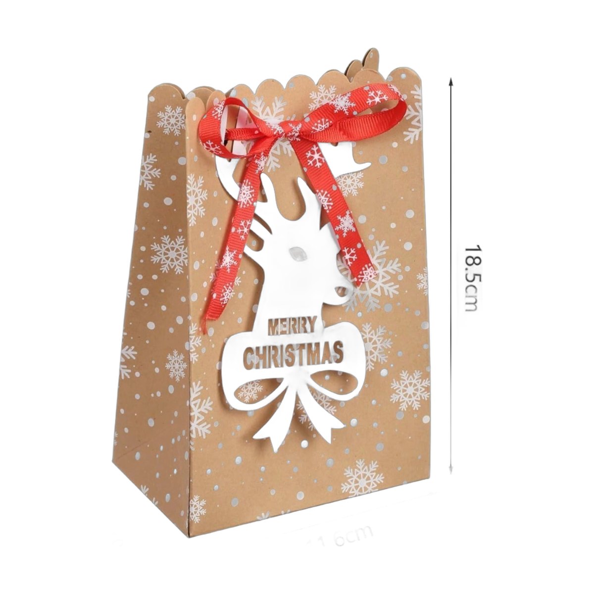 Kraft Paper Christmas Gift Boxes (24 pcs)