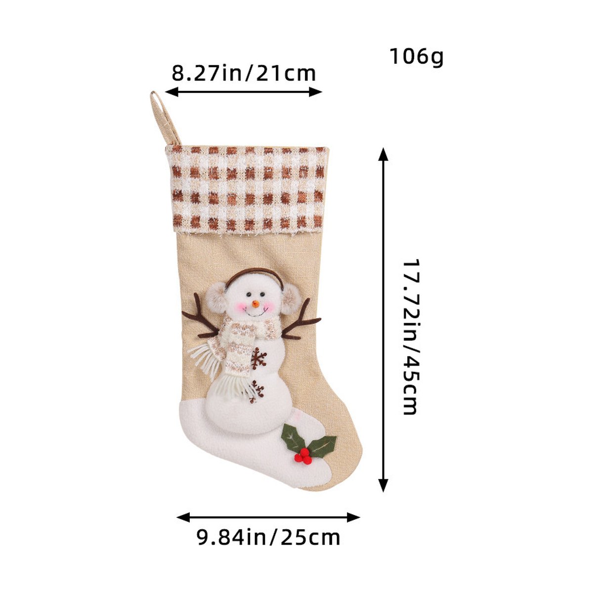 Large Christmas Stocking Gift Bag