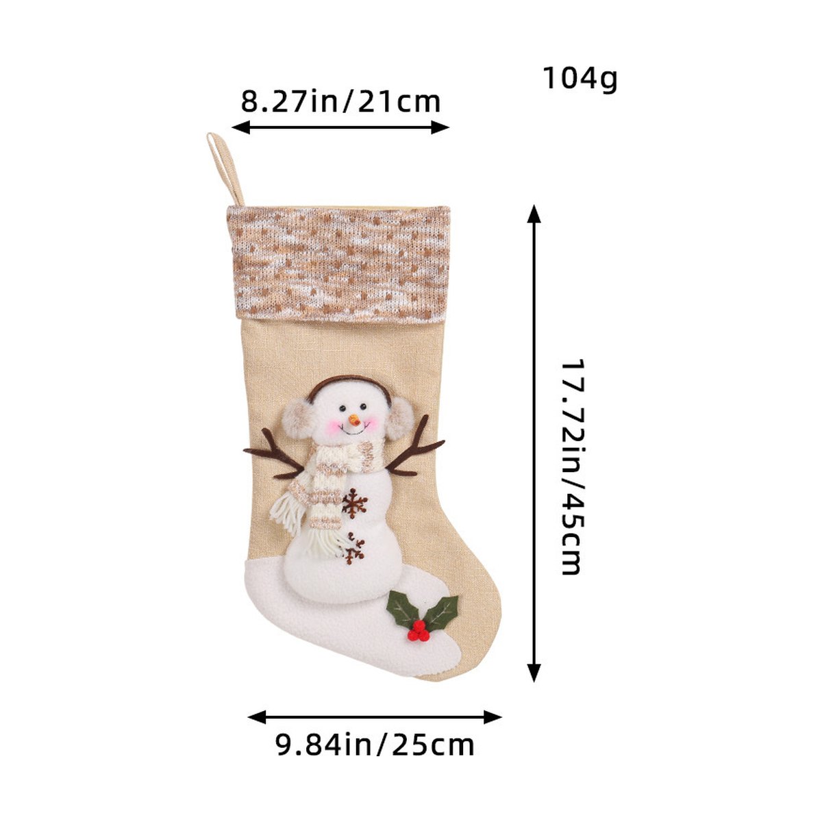Large Christmas Stocking Gift Bag