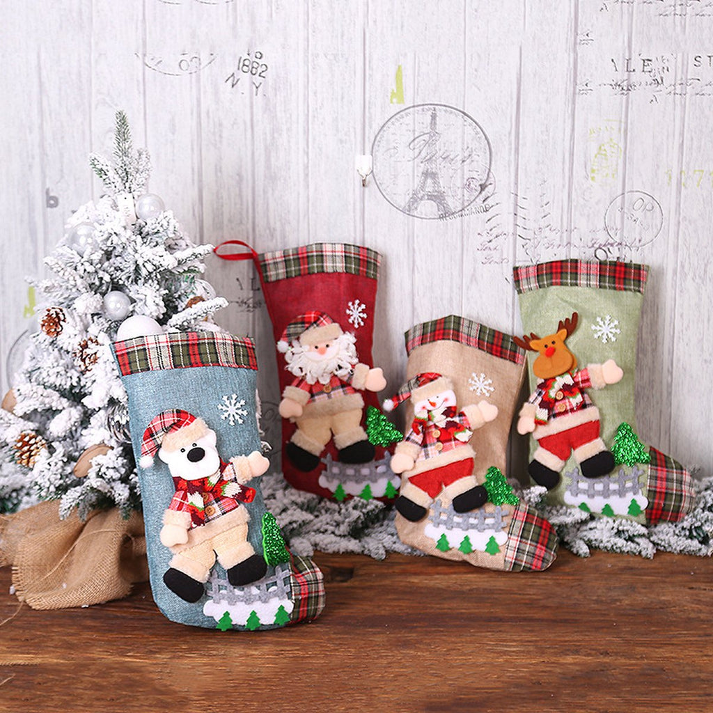 Large Christmas Stocking with Plush Character