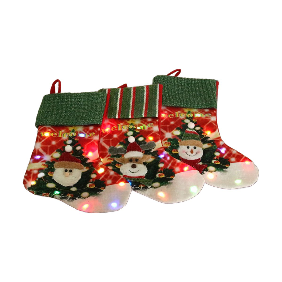 Large Light-Up Christmas Stocking