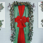 Large Red Door Bow