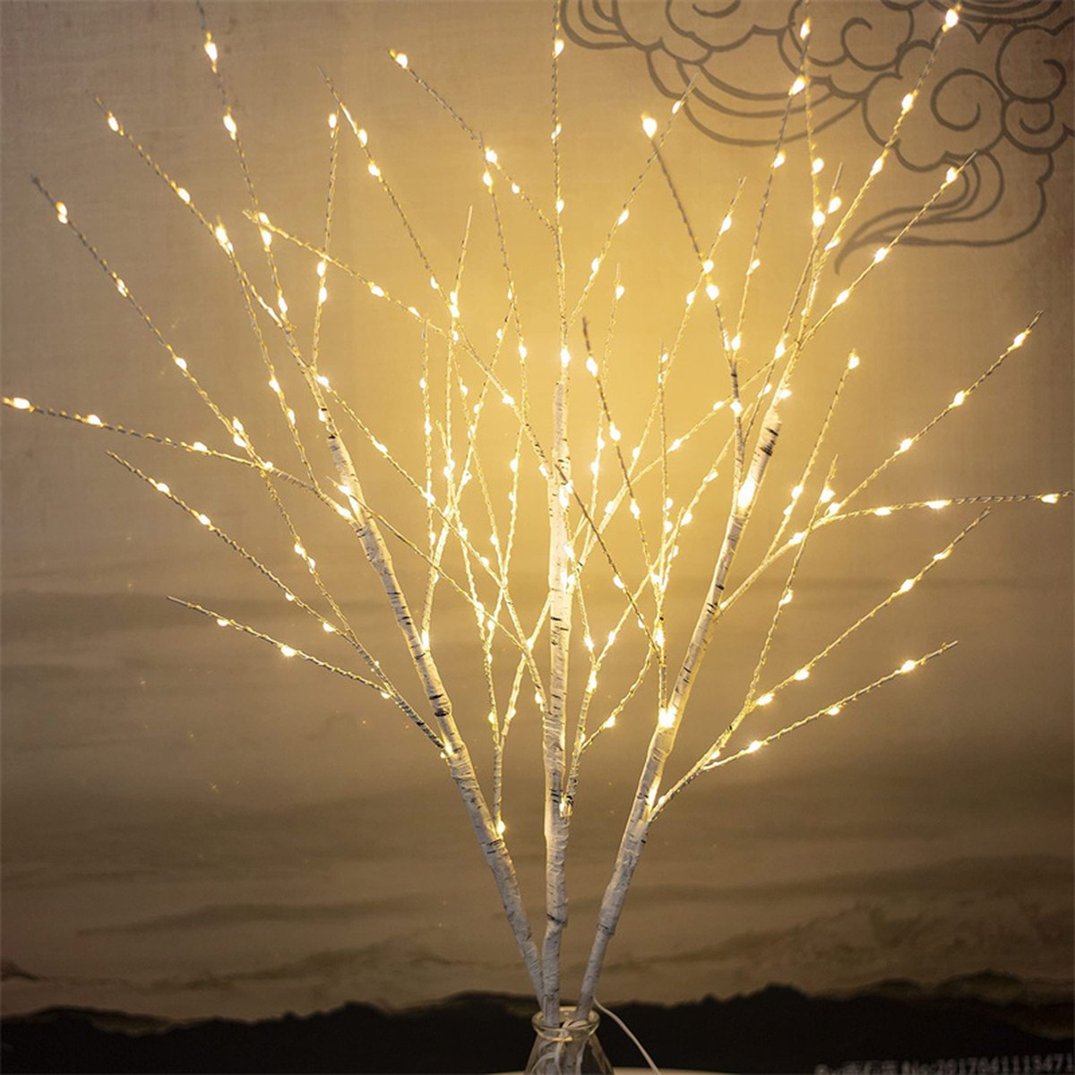 LED Birch Tree Light