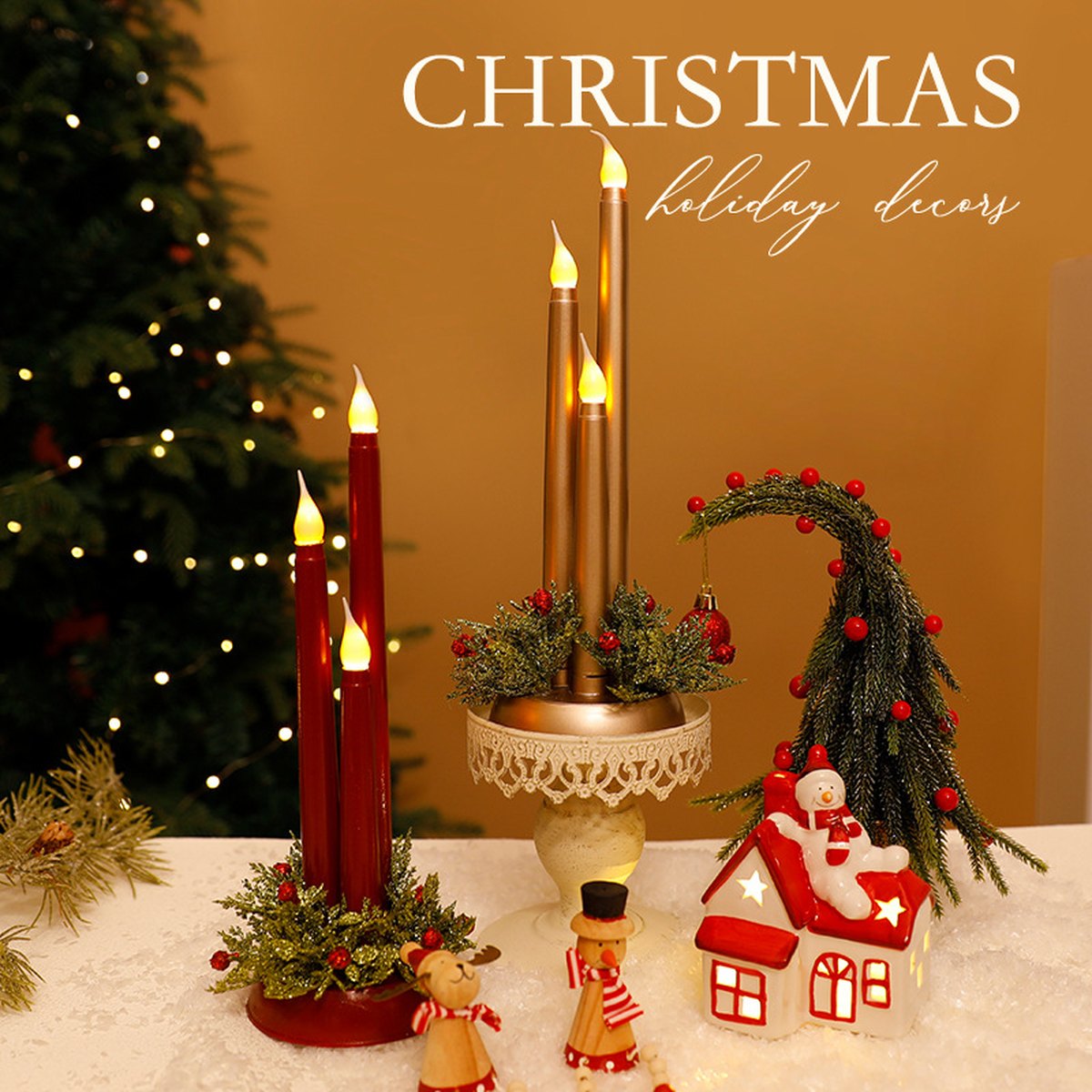 LED Christmas Candles