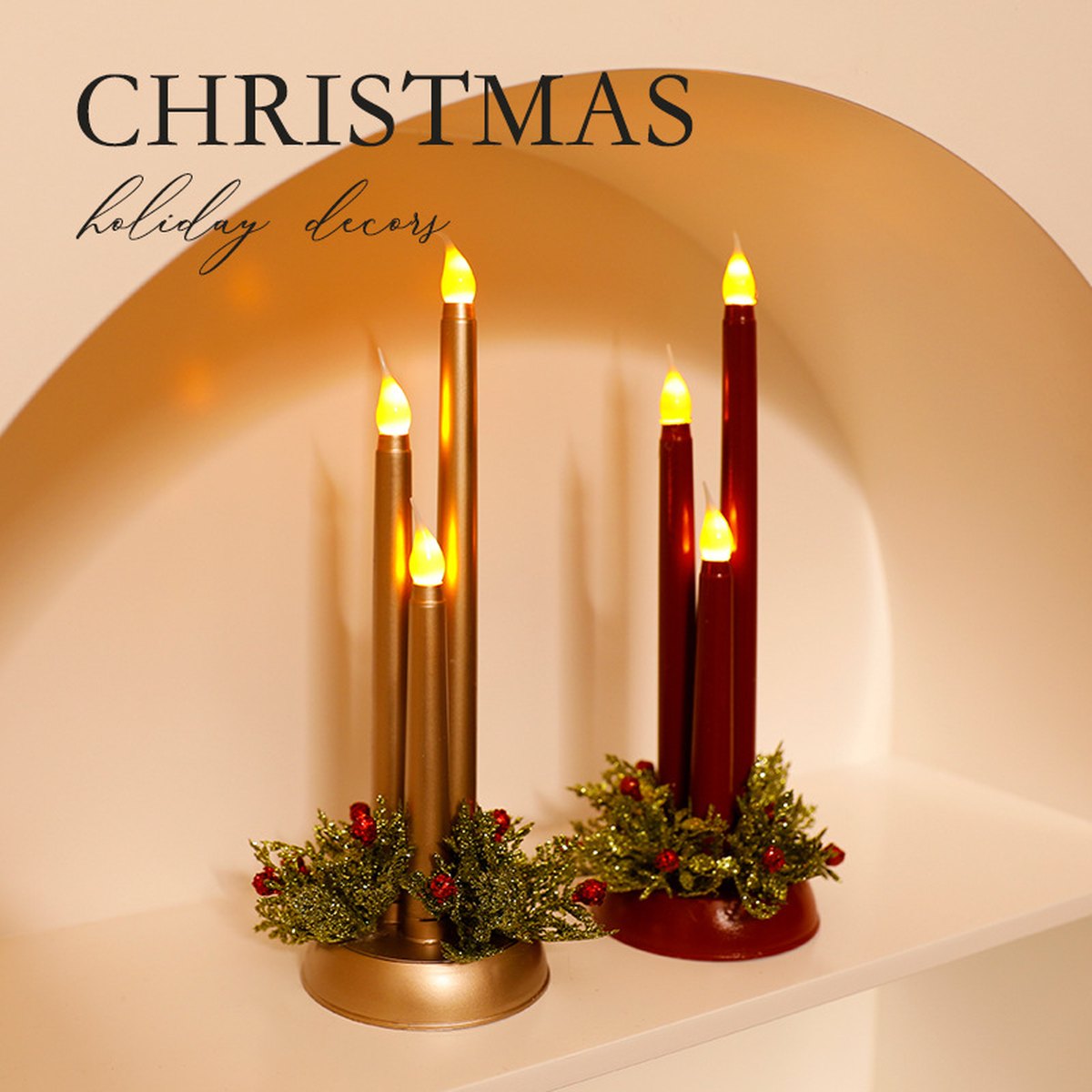 LED Christmas Candles