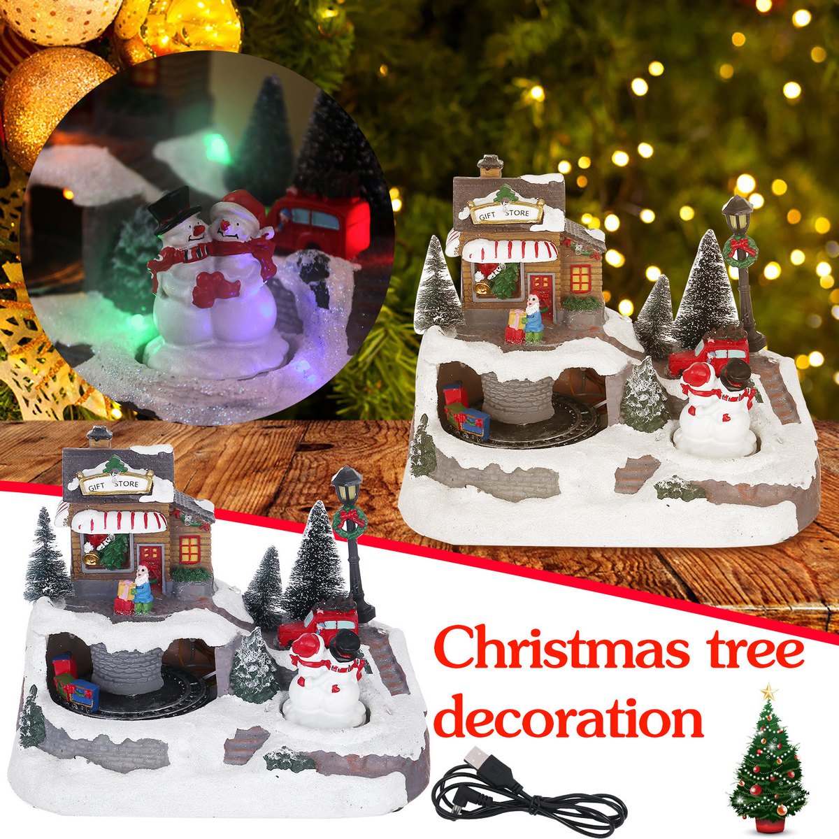 LED Musical Christmas House