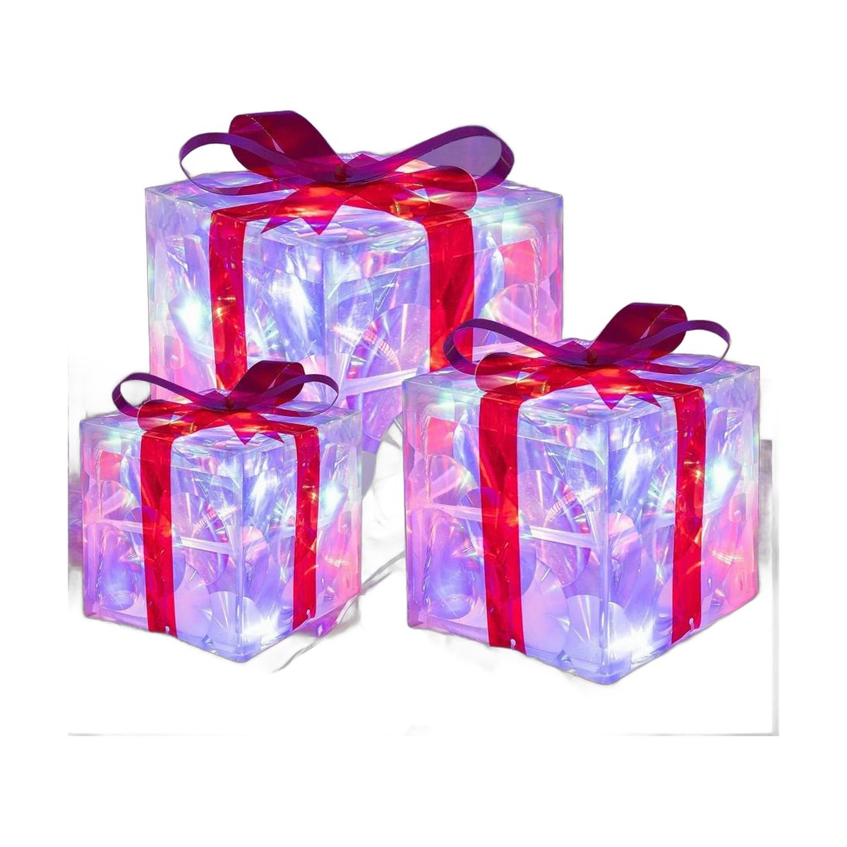 Light-Up Christmas Gift Box