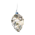 Light-Up Glass Christmas Ornament, 7 cm