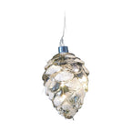 Light-Up Glass Christmas Ornament, 7 cm