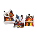Light-Up Resin Christmas House