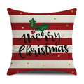 Linen Christmas Cushion Cover, 45 x 45 cm