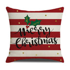 Linen Christmas Cushion Cover, 45 x 45 cm