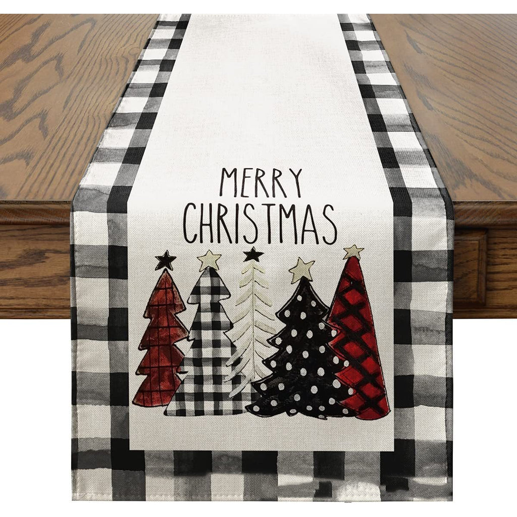 Linen Christmas Table Runner, 30 x 180 cm