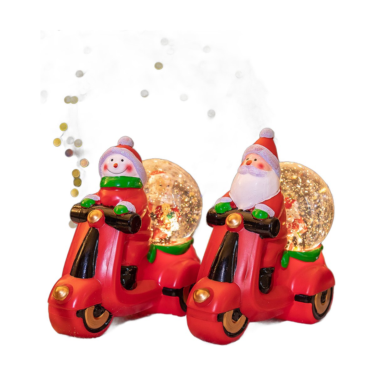 Motorcycle Santa Music Box