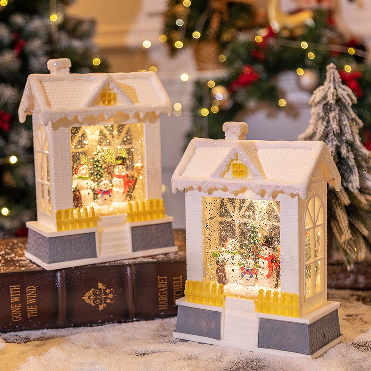 Musical Christmas House Night Lamp