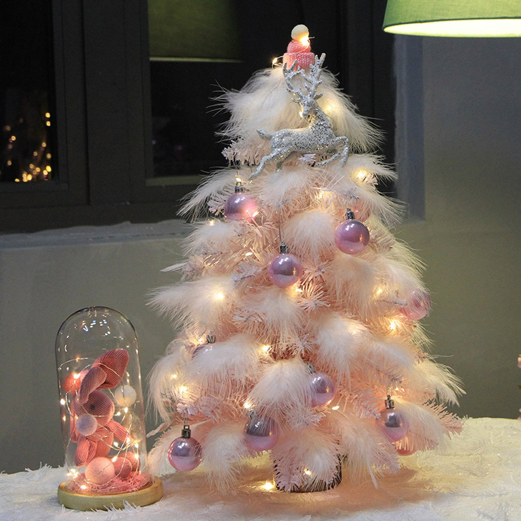 Pink Feather Christmas Tree