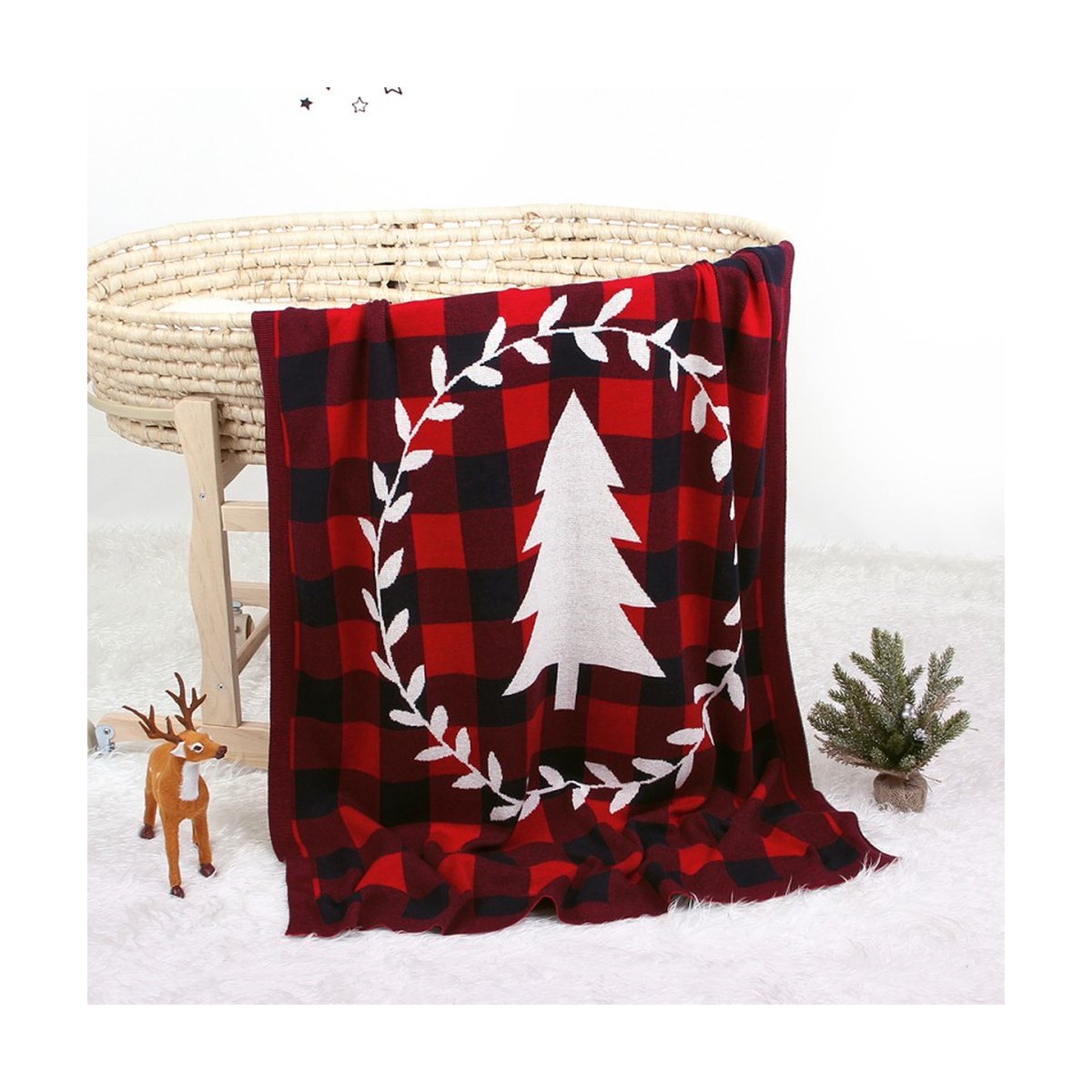 Plaid Christmas Blanket