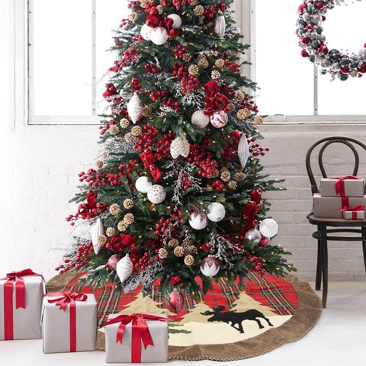 Plaid Patchwork Tree Skirt