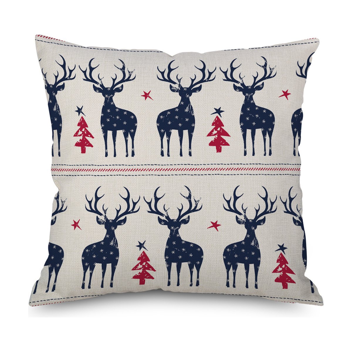 Plaid Tree Car Cushion Cover, 45 x 45 cm