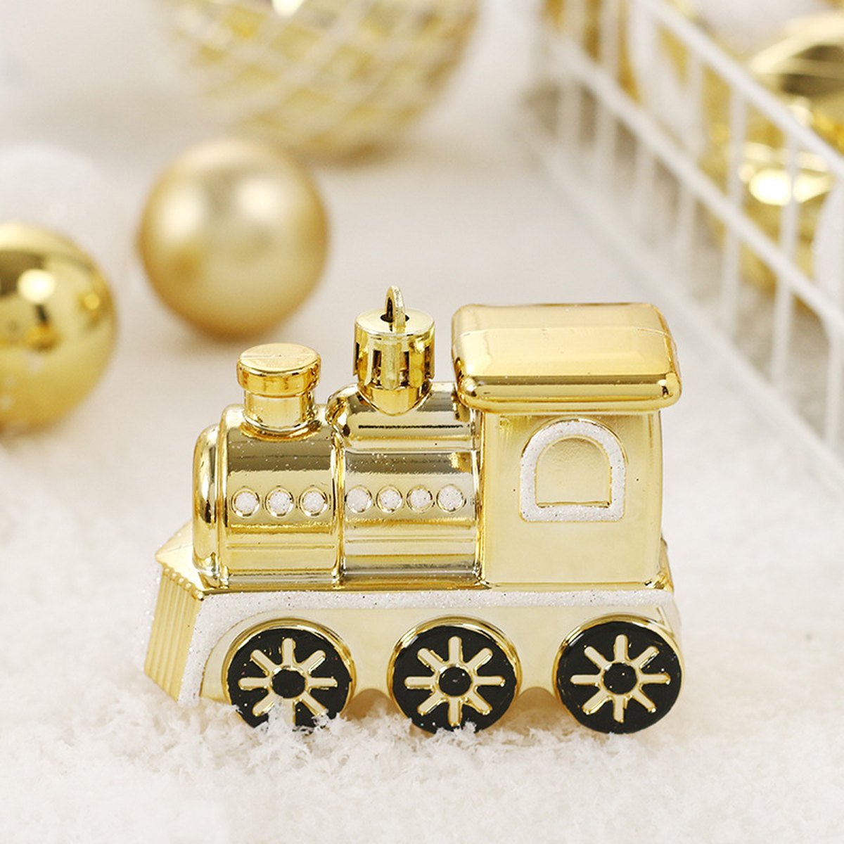 Platinum Painted Christmas Bauble Set